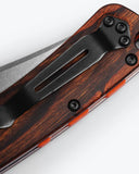 Benchmade 15080-2 Crooked River | Gray Aluminum & Wood | Clip-point