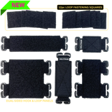 MILITAUR Hook & Loop Panel Set Blk