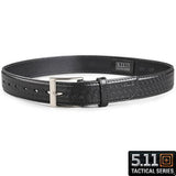 511 1.5"  BASKET WEAVE LEATHER BELT BLK