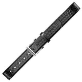511 1.5"  BASKET WEAVE LEATHER BELT BLK