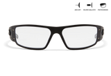 Gatorz Milspec Magnum, Matte Black, Ballistic ANSI Z87+,  Photochromic Anti-Fog (Inferno)